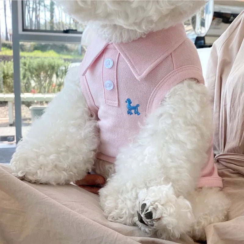 Summer Dog Polo Shirt for Small Dogs-7