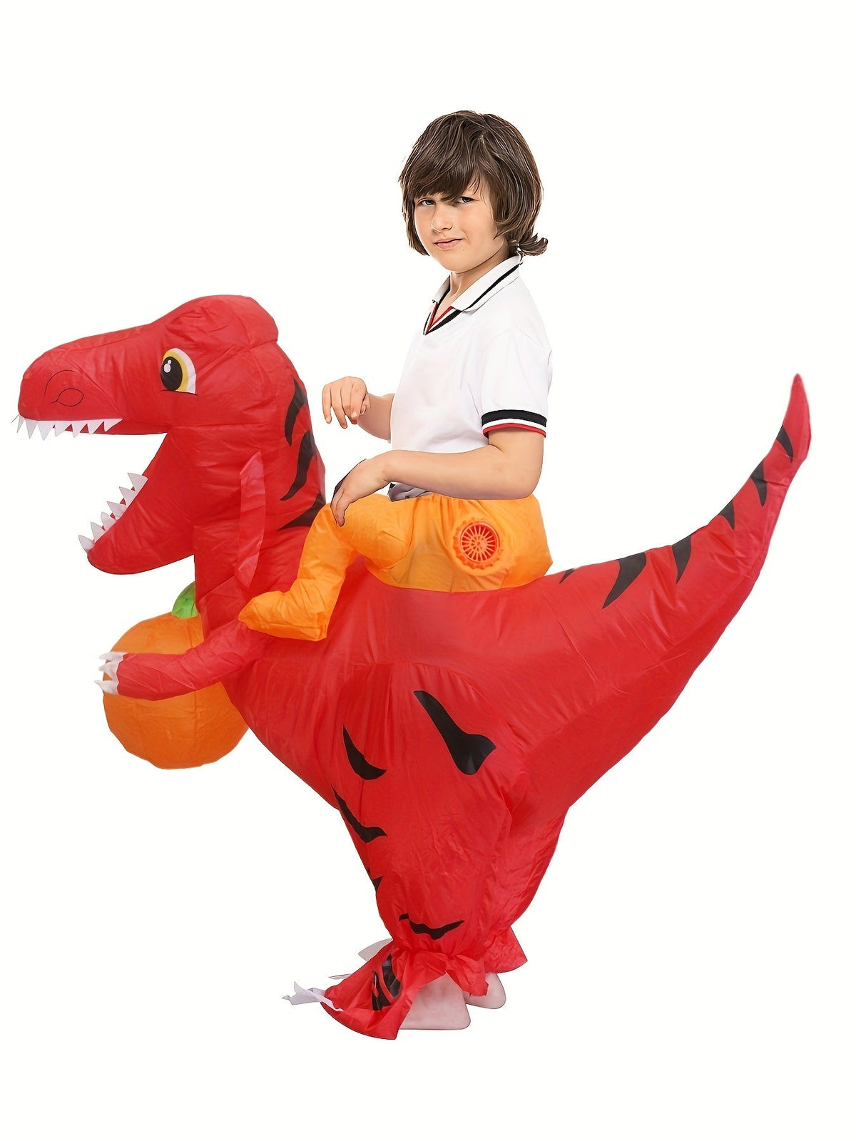 NNETM Dinosaur Halloween Costume with Pumpkin-2