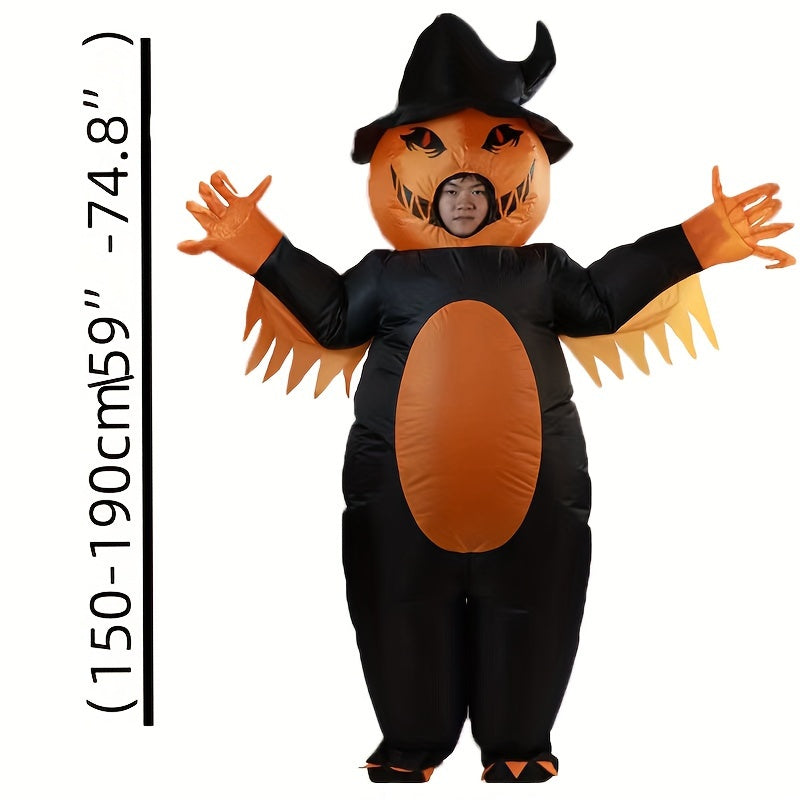 Halloween Pumpkin Inflatable Costume Full-Face Design-4