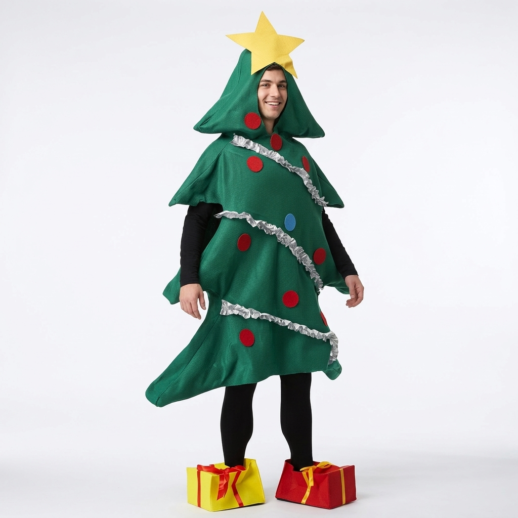 Men’s Christmas Tree Costume Set (3pcs)